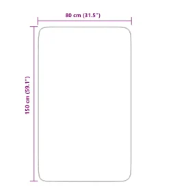 Sale Hoogpolig vloerkleed NAVARRA 80x150 cm polyester crèmekleurig Tapijten