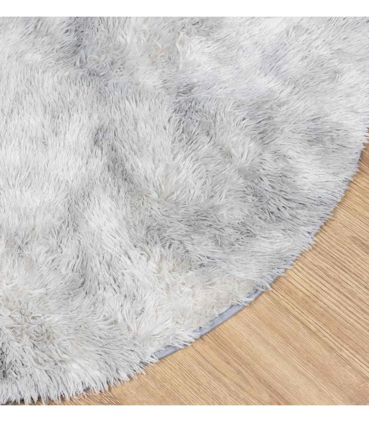 vidaXL Hoogpolig vloerkleed NAVARRA 300x200 cm polyester zilvergrijs