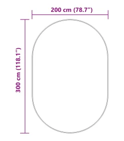 vidaXL Hoogpolig vloerkleed NAVARRA 300x200 cm polyester zilvergrijs