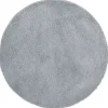 vidaXL Hoogpolig vloerkleed NAVARRA 200x200 cm polyester lichtgrijs