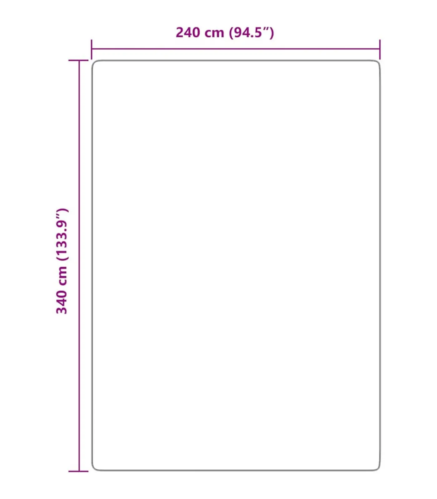 Hoogpolig vloerkleed NAVARRA 240x340 cm polyester zwart Tapijten