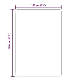 Hoogpolig vloerkleed NAVARRA 160x230 cm polyester donkergrijs Tapijten