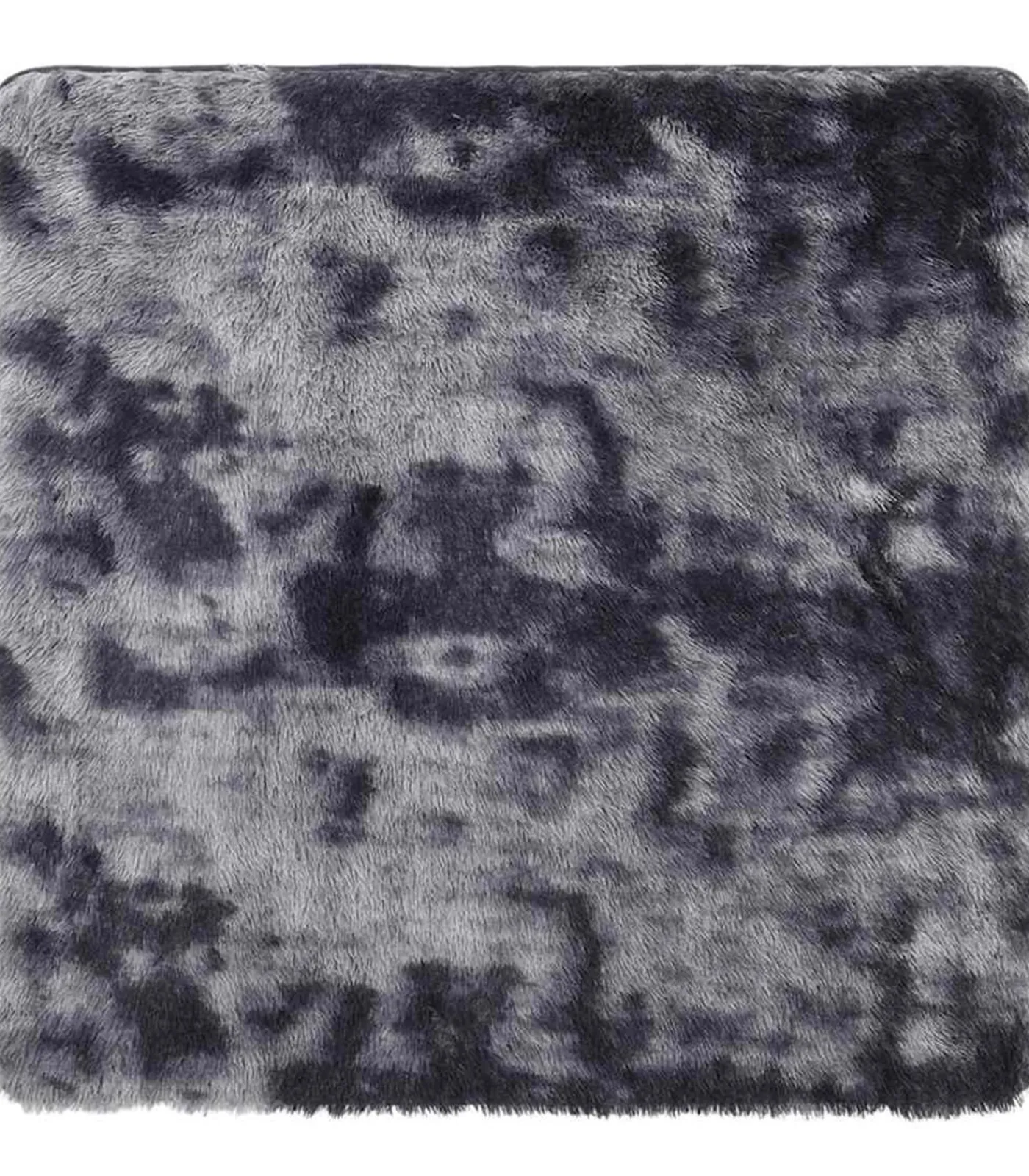 vidaXL Hoogpolig vloerkleed NAVARRA 160x160 cm polyester donkergrijs