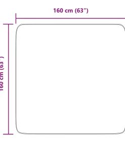 New Hoogpolig vloerkleed NAVARRA 160x160 cm polyester zilvergrijs Tapijten