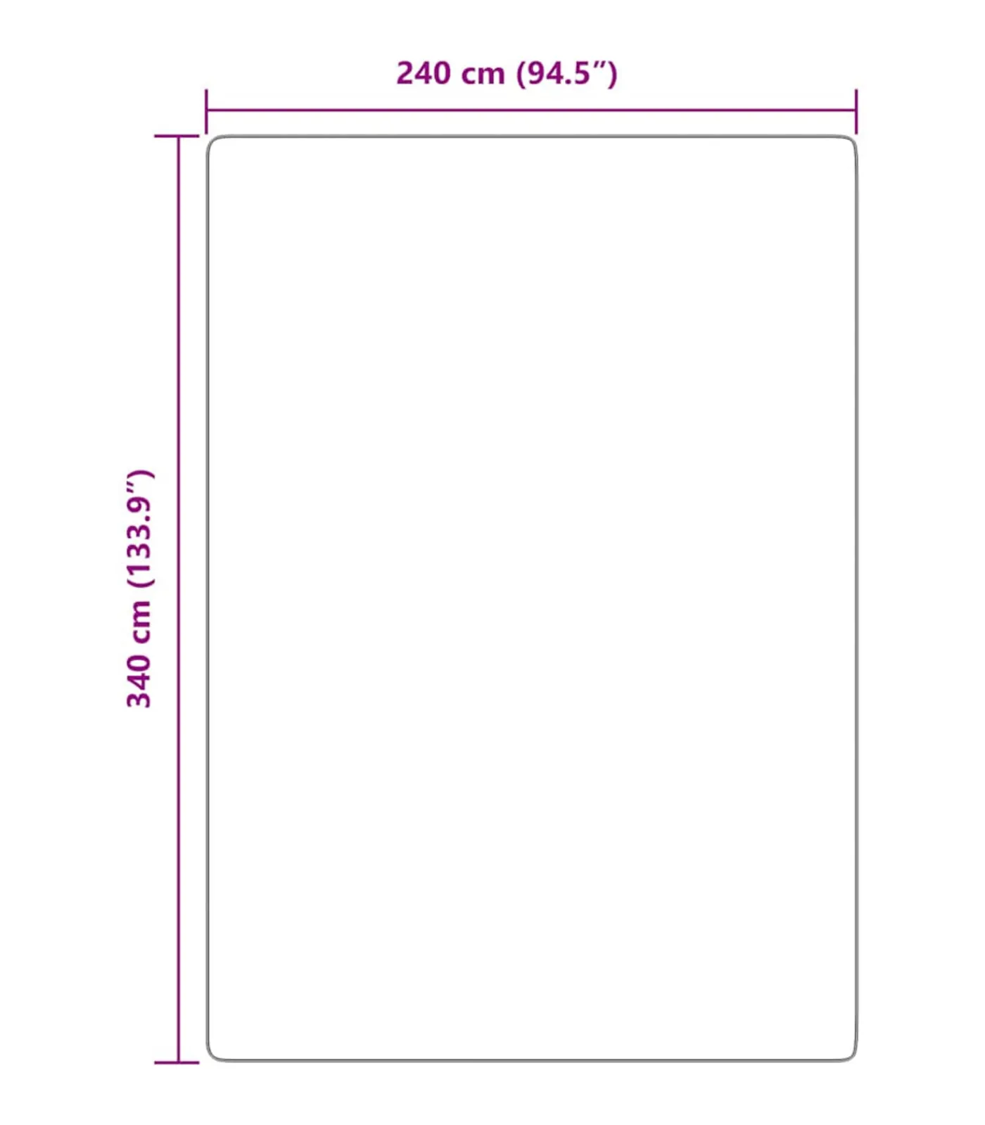 Clearance Hoogpolig vloerkleed NAVARRA 240x340 cm polyester zilvergrijs Tapijten