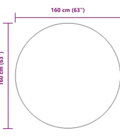 vidaXL Hoogpolig vloerkleed NAVARRA 160x160 cm polyester stoffig roze