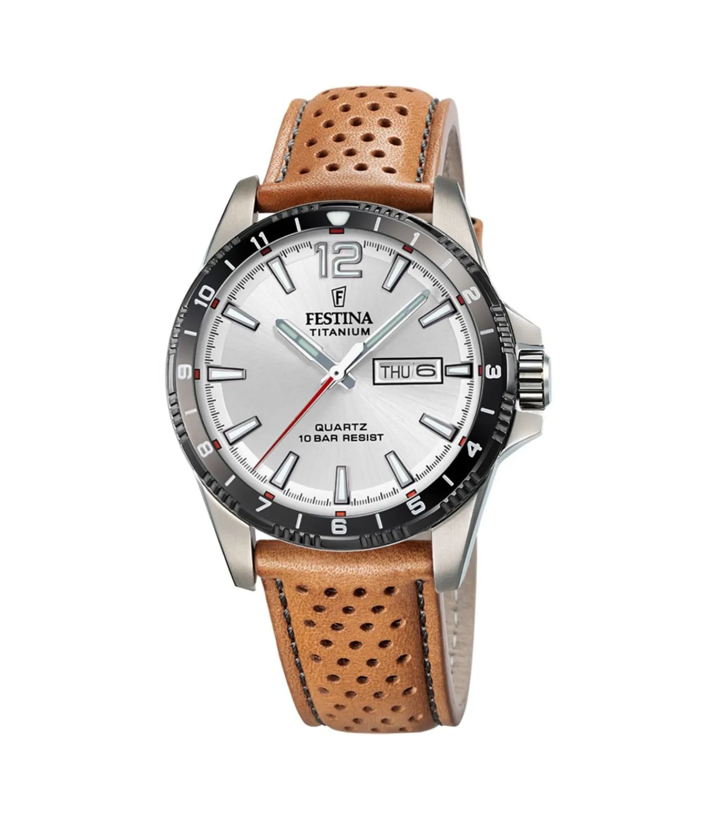 Heren FESTINA Horloge Calendario Titanium