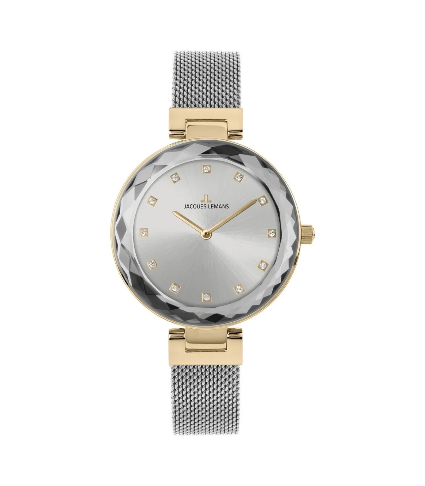 DAMES Jacques Lemans Horloge Milano Crystal Silver - Gold