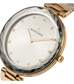 DAMES Jacques Lemans Horloge Milano Crystal Silver - Gold