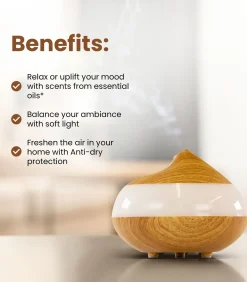 Hot Houten Aromadiffuser Transparant Paneel [USB] Kaarsen & Kaarshouders