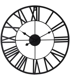 HSM Collection H&S Collection Wandklok Romeinse cijfers zwart