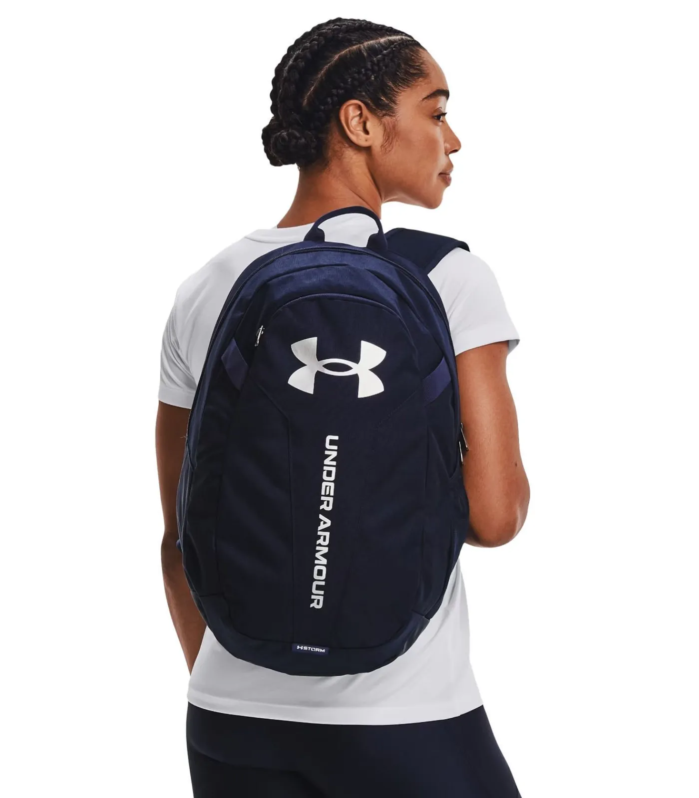Under Armour HUSTLE LITE - Rugzak - Marineblauw