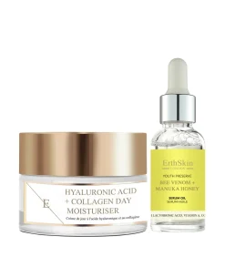 Erth Skin London Hyaluronzuur & Collageen Dagcrème + Serumolie