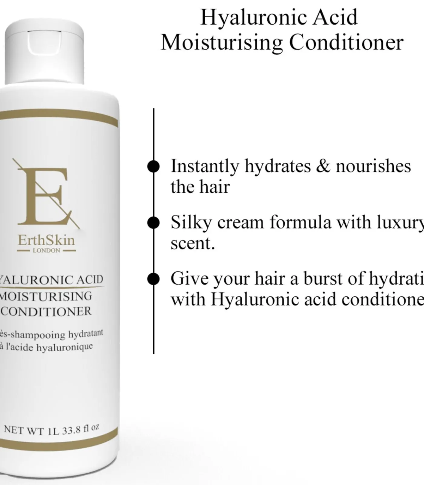 Erth Skin London Hyaluronzuur Hydraterende Conditioner 1L