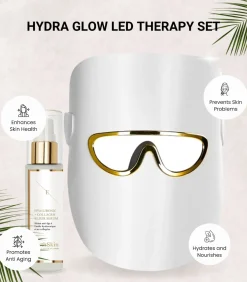 Erth Skin London HYDRA GLOW LED THERAPIE SET (LED LICHT THERAPIE MASKER wit met HA Serum)