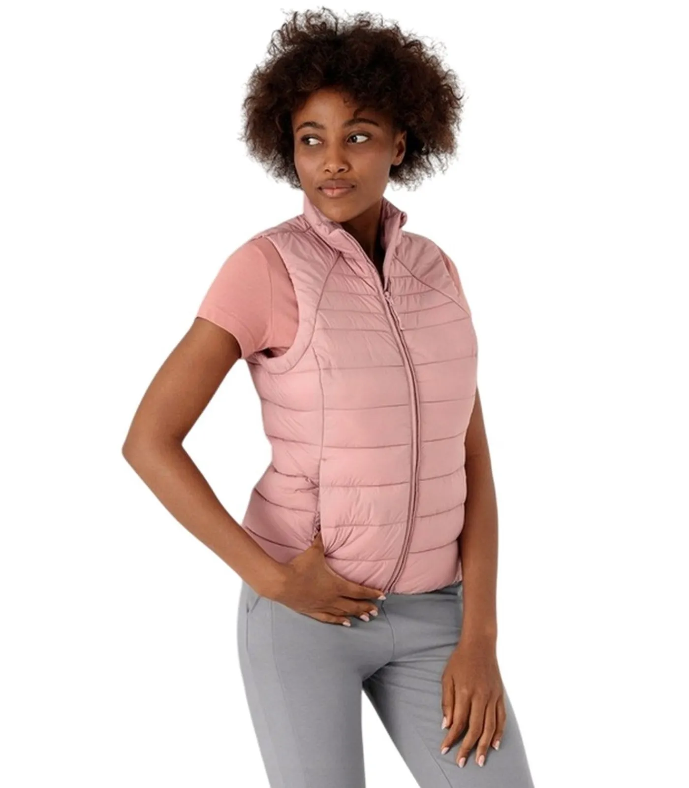DAMES 4F H4Z21 KUDP001 - Body Warmer - Roze