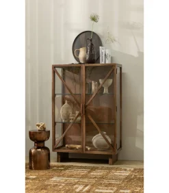 New Ian Handgeweven Vloerkleed - Wol - Bruin 170x240 cm Tapijten