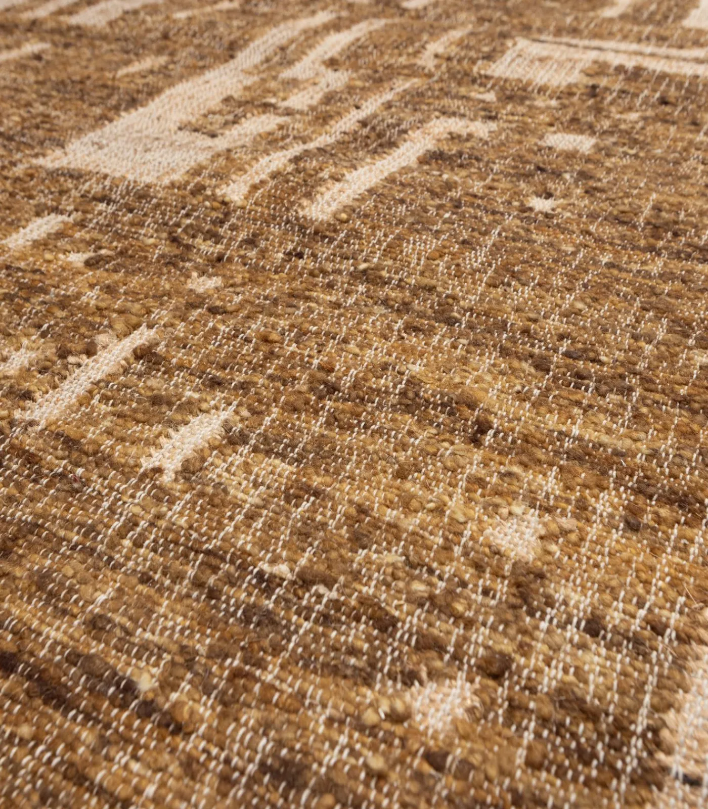 New Ian Handgeweven Vloerkleed - Wol - Bruin 170x240 cm Tapijten
