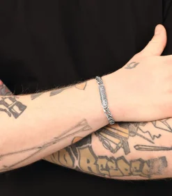 New Identiteitsarmband voor mannen en vrouwen, unisex, roestvrij staal Heren Armbanden