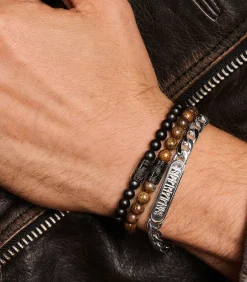 New Identiteitsarmband voor mannen en vrouwen, unisex, roestvrij staal Heren Armbanden