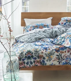 Ikebana Damask - Dekbedovertrek in katoen perkal met print Dekbedovertrekken