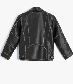 Kinderen Koton Imitatieleer Motorrijder Jasje