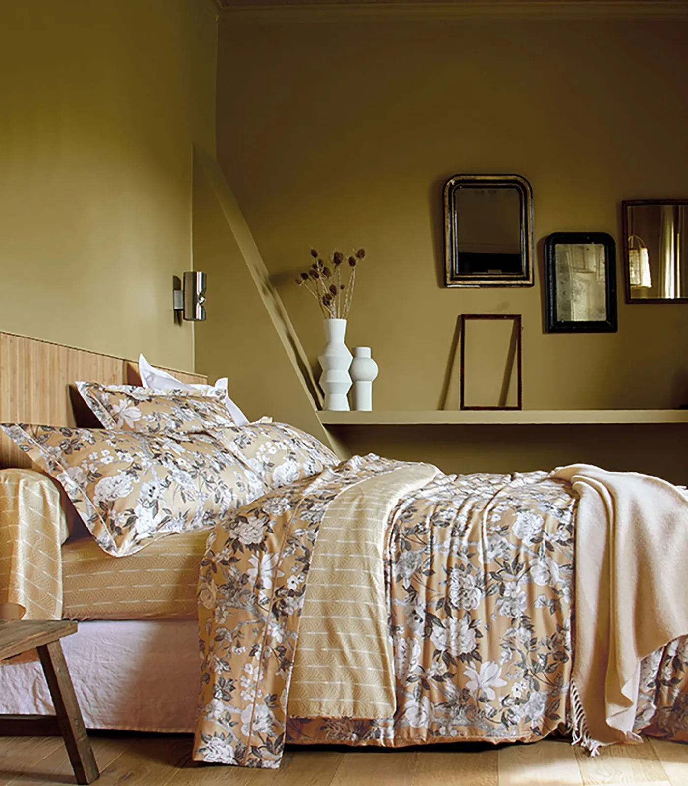 Blanc des Vosges IMPERIAL Chanvre - Kussensloop Satijn katoen