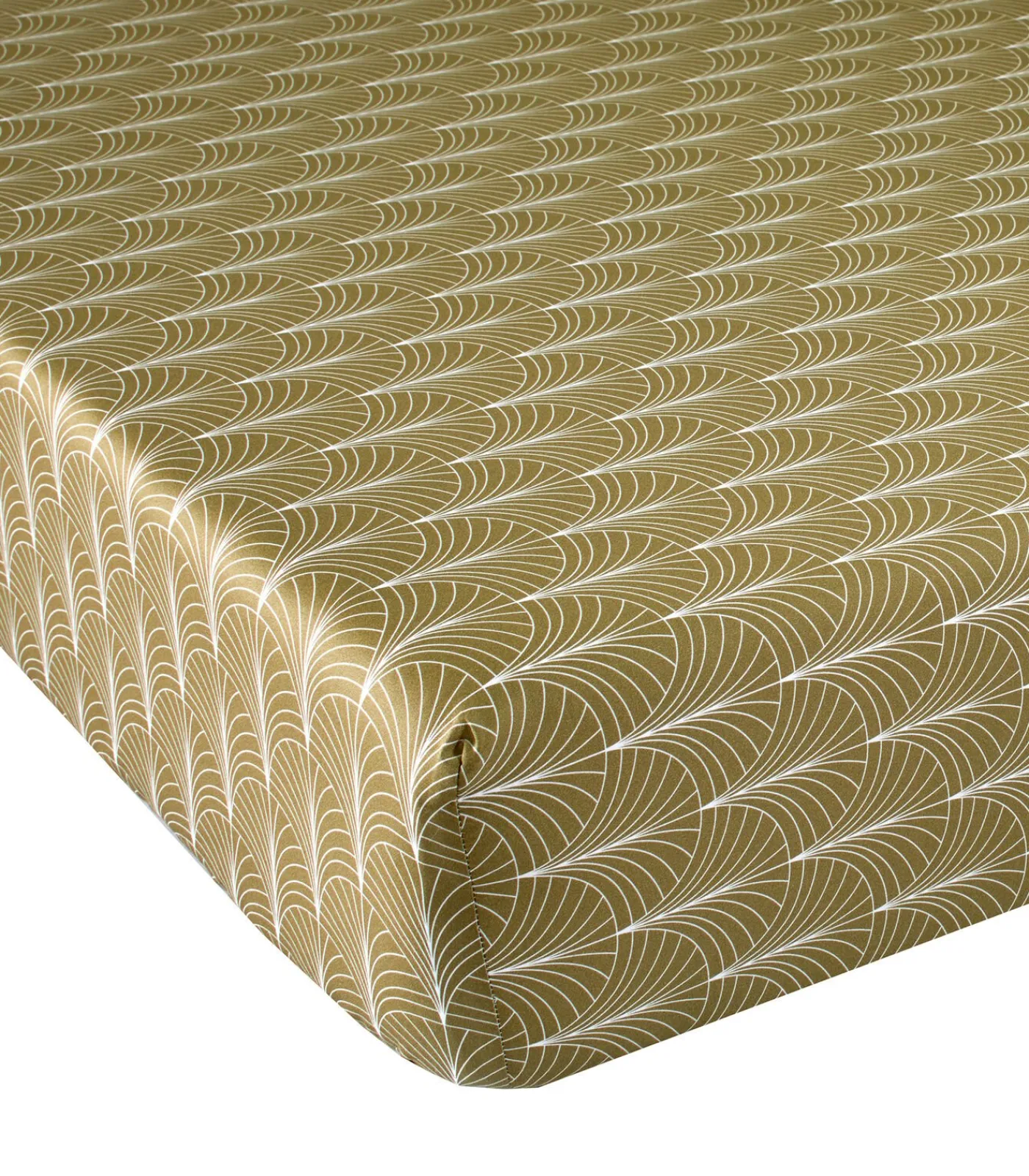 Outlet IMPERIAL Olive - Hoeslaken Satijn katoen Hoeslakens