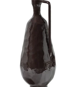 WOOOD Indre Vaas - Aluminium - Bruin - 36x18x16