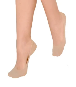 Best Invisible Set x2 paar ballerina's voetbeschermers huid DAMES Sokken En Panty's