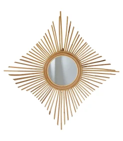 Tikamoon Isidore - Spiegel van natuurlijk rotan 80 cm