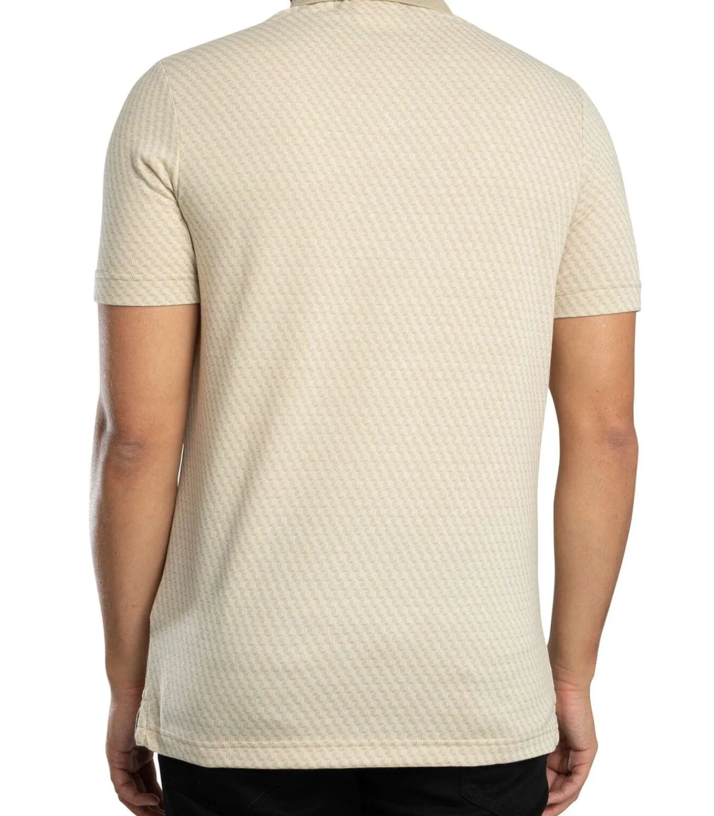 Heren Lyle & Scott Jacquard Poloshirt