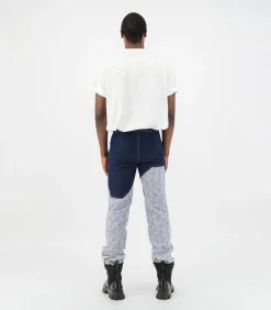 Clearance Jacquard tweekleurige denimbroek Heren Jeans