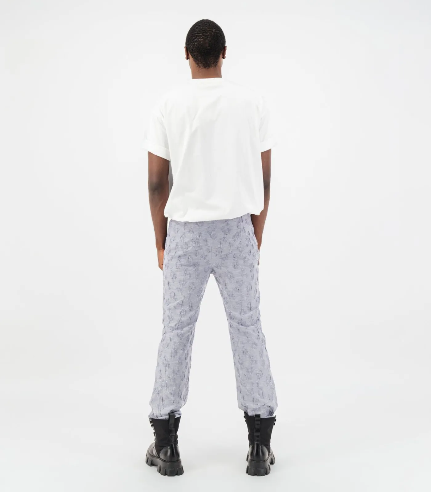 Heren ÚCHÈ Jacquardbroek met reliëf