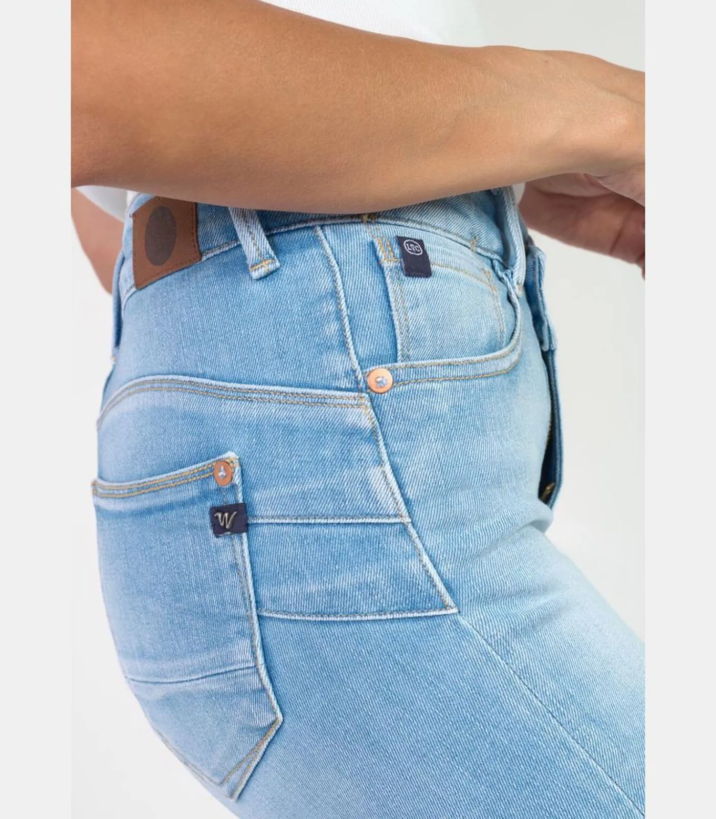 Outlet Jeans push-up regular hoge taille PULP, 7/8 DAMES Jeans