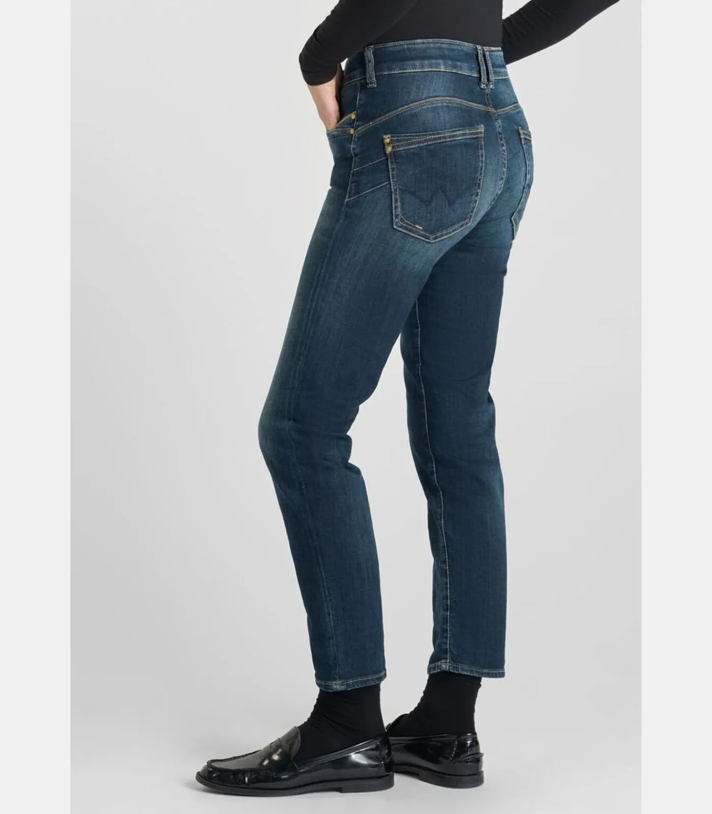 DAMES Le Temps des Cerises Jeans push-up slim hoge taille PULP, 7/8