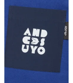 Outlet Jongens T-shirt met lange mouwen, blauw, met print op de rug Kinderen T-Shirts & Polo's