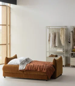 Jonne 3-Zits Slaapbank - Chennile - Bruin - 92x233x105 Zetels