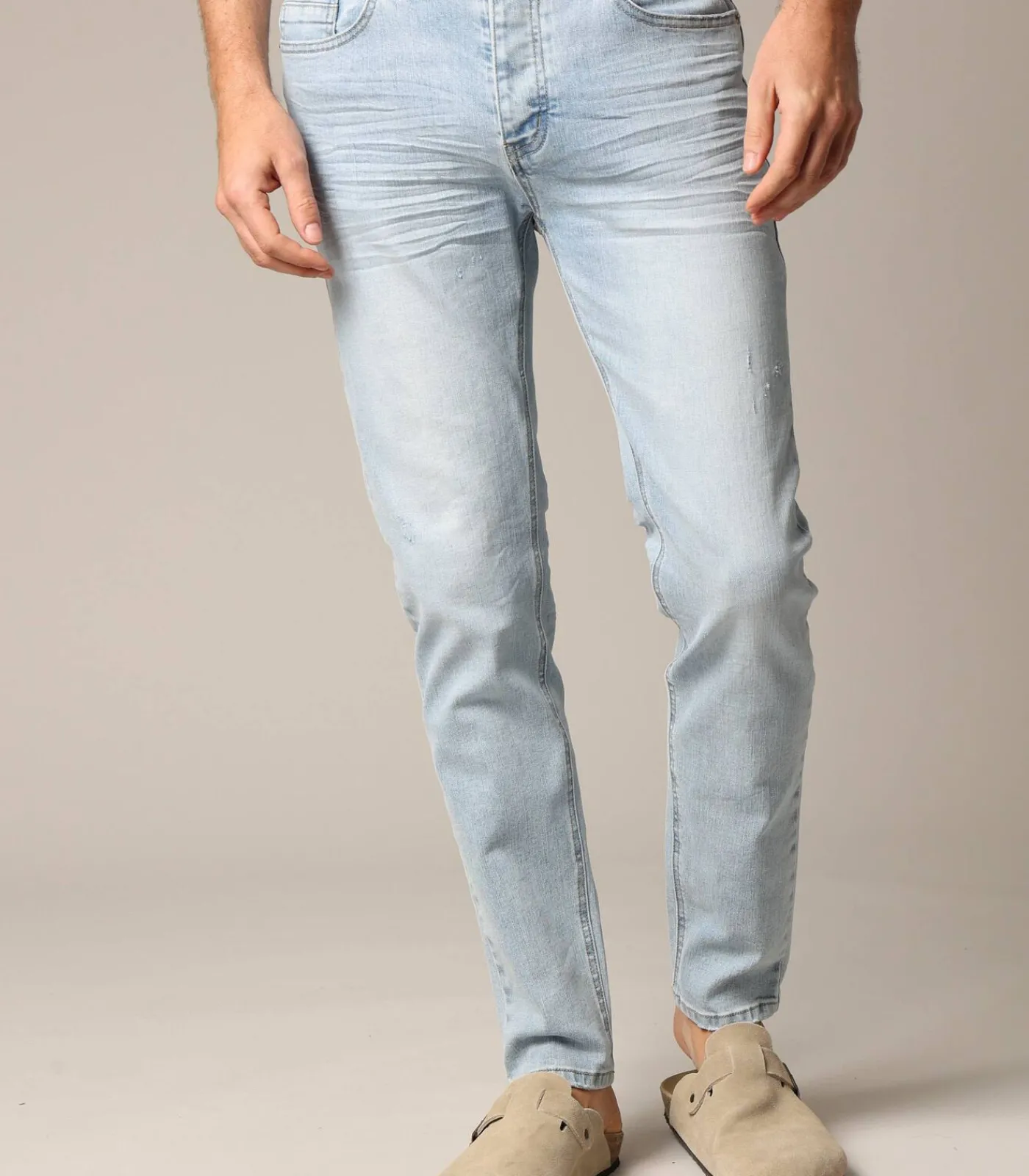 JOSUE - Herenjeans van licht denim Heren Jeans