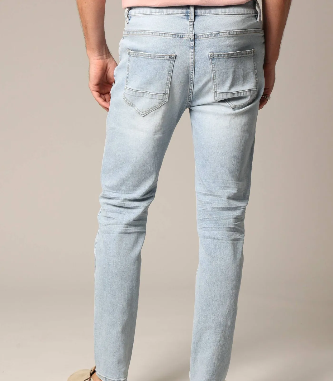 JOSUE - Herenjeans van licht denim Heren Jeans
