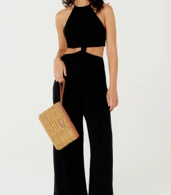 DAMES BlueMan Jumpsuit Macacao No Liso Preto Mistico