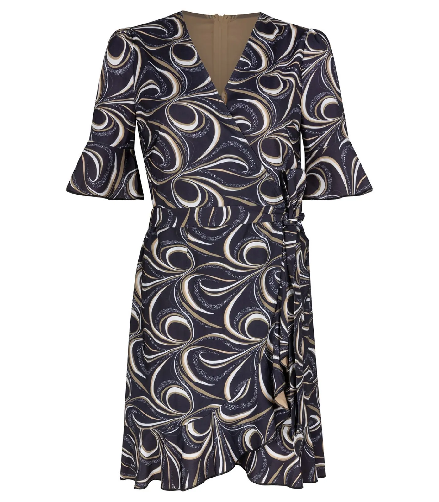 DAMES Chic by Lirette Jumpsuit Ruffled Noe-Zwart