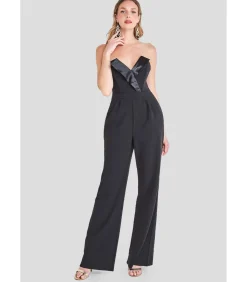 DAMES Goddiva Jumpsuit “Satin Collar Scuba Jumpsuit”