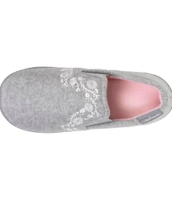 Kinderen ISOTONER Junior Arabesque Comfort Slippers Heather Grey