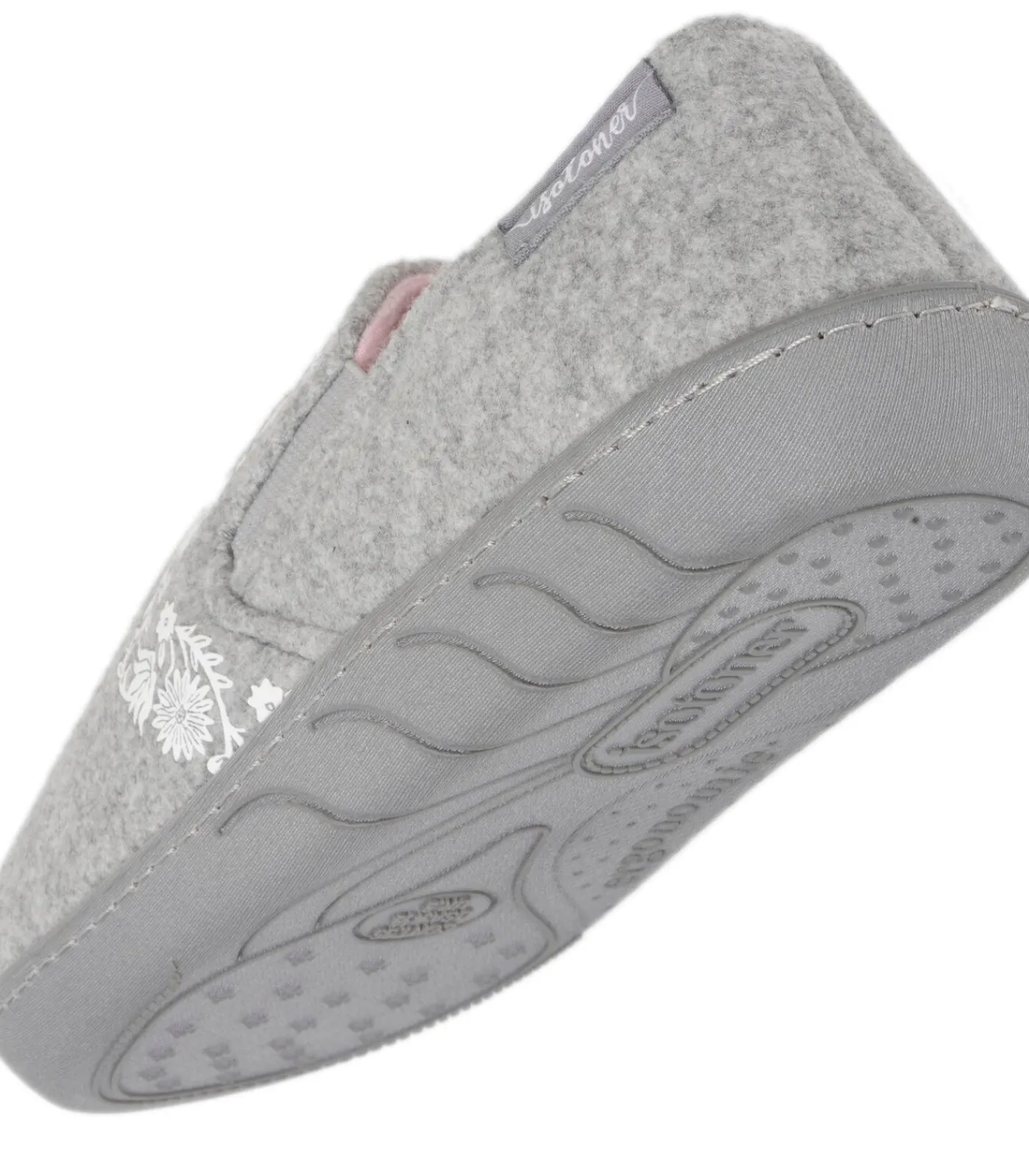 Kinderen ISOTONER Junior Arabesque Comfort Slippers Heather Grey