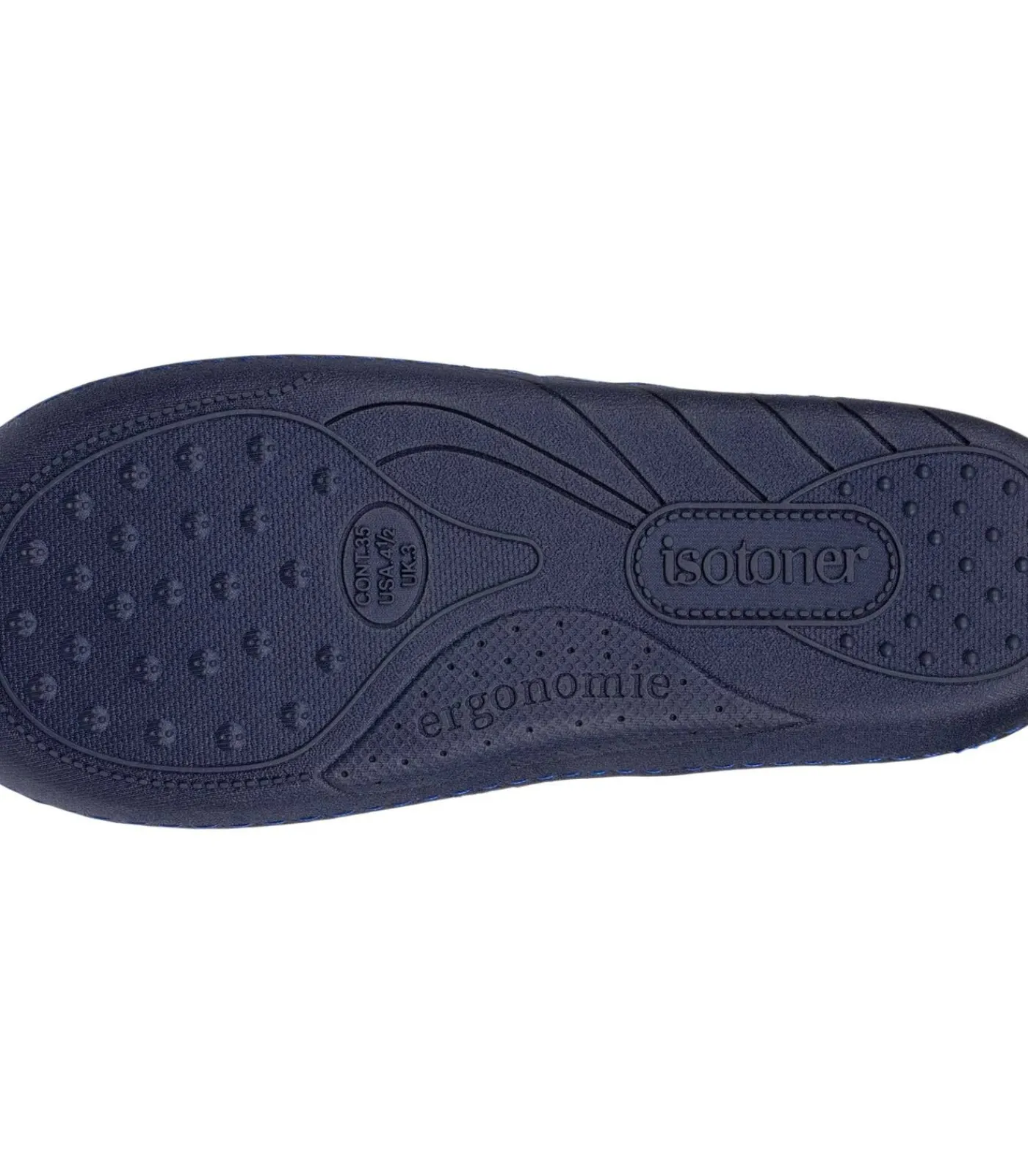 Kinderen ISOTONER Junior Gestreepte Mocassin Sloffen Navy