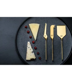 Laguiole Style de Vie Kaasmes en Botermes Goud - 6 stuks