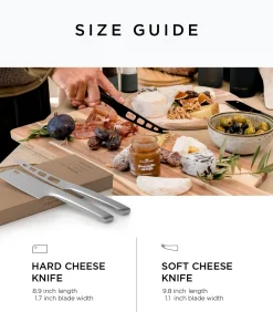 Kaasmessenset roestvrij staal 'Nedskæring' Keukenmessen