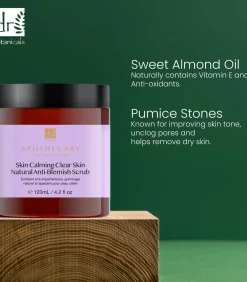 Dr Botanicals Kalmerende Heldere Huid Natuurlijke Anti-Puistjes Scrub 120ml