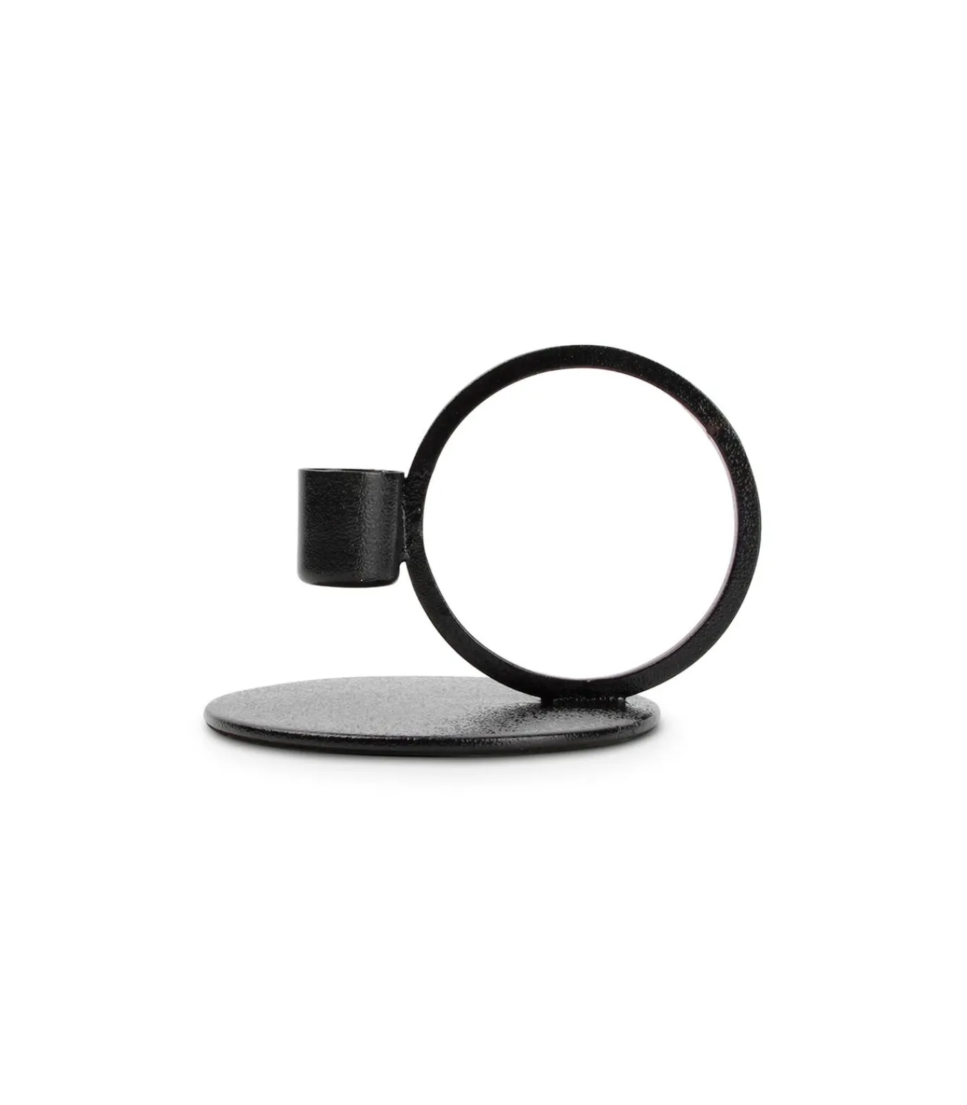 S|P Collection Kandelaar 10xH9cm metaal zwart Pillar